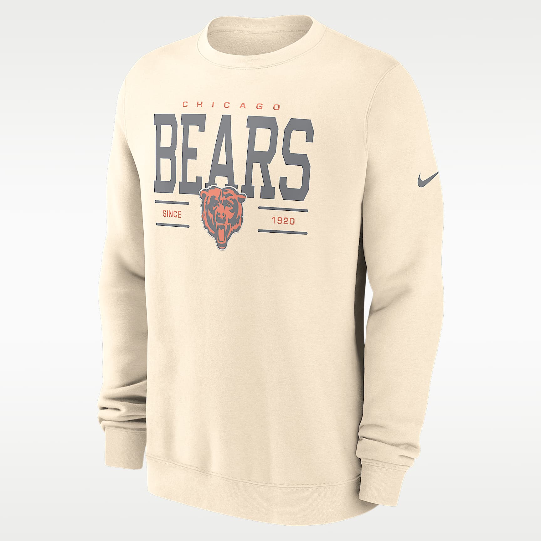 Chicago Bears Club Men's Nike NFL Pullover Crew. Nike.com